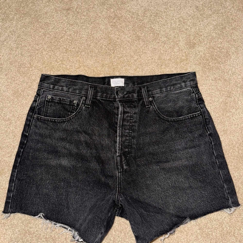 Z Supply Dark Gray Denim Shorts